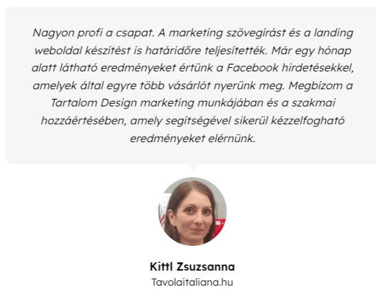 ügyfélvélemény - online markeitng ügynökség választása