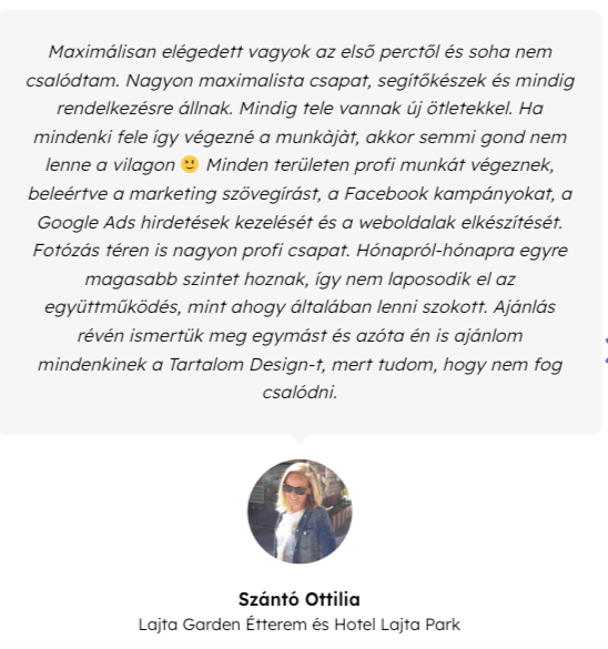 ügyfélvélemény - online markeitng ügynökség választása